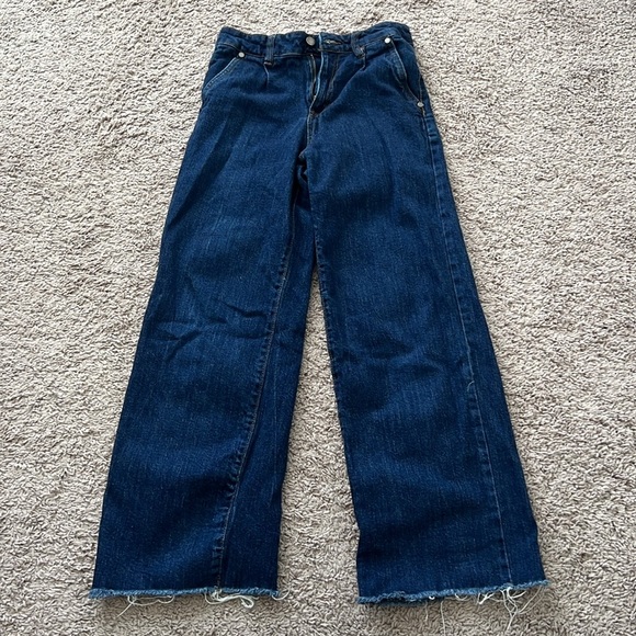 OAT Wide Leg Raw Hem Jeans - Picture 1 of 5
